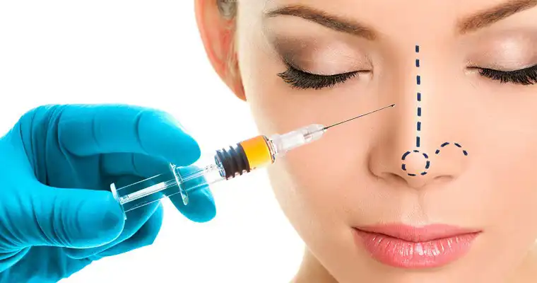 تغییر شکل بینی با تزریق ژل